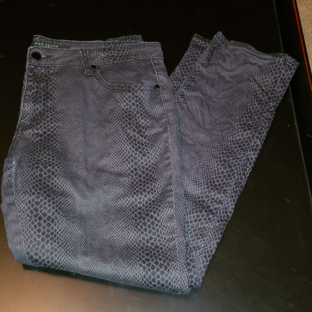 Snake Skin Pattern Max Jeans